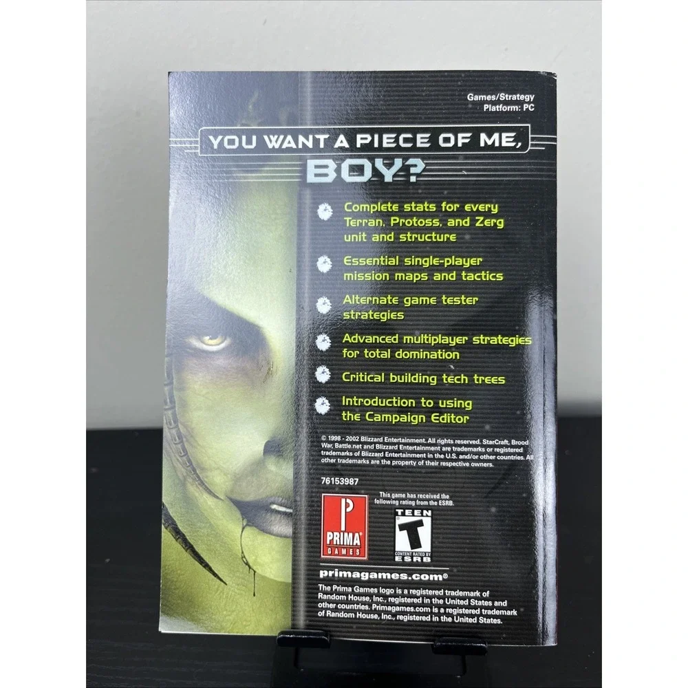 Prima's Official Star Craft Expansion Set Brood War Strategy Guide PC Book‎